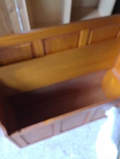 Real Pine Monk's Bench