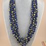 Vintage Venetian African Style Old Face Glass Beads Strands 20 inches Image 7