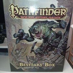Pathfinder Rpg Bestiary Box opened but Never Used Complete And Unpunched With Bases