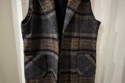 Check Sleeveless Jacket