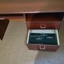 Mahogany computer desk for sale Image 2