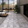 PVC Flooring Planks 5.02 m(sqr) 2 mm Self-adhesive Cement Brown Image 7