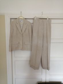 George Rech Synonyme Linen Trouser Suit Size 42 (14)