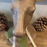 Huge stag solid with glass top for decor or candle Image 2