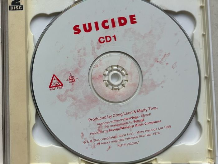 Suicide Double CD with extra live album. Perfect condition. Rare and collectable release that is cheaper than online prices.