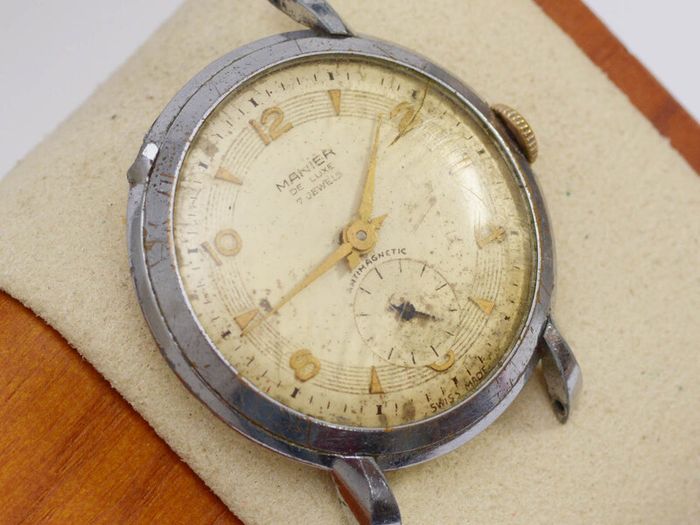 Vintage Gents Manier De Luxe 7 Jewels Watch