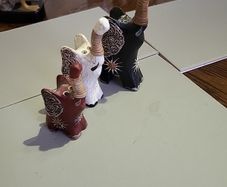 Elephant ornaments x3