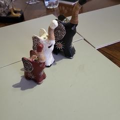 Elephant ornaments x3