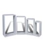 Wall Cube Shelves 8 pcs White Image 4