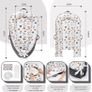 Home Baby Nest for Newborn, Portable and Adjustable Baby Lounger for 0-12 Months Boys Girls, Baby Essentials for Travel with Reversible 100% Cotton and Velvet Cover Image 3