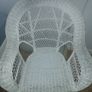Wicker armchair white Image 2