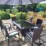 Patio Table, Chairs, parasol and base Image 2