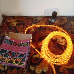 Vintage Mr Christmas Lights & Yellow Rope Light Bundle (Both Working)
