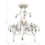 Crystal Pendant Ceiling Lamp Chandeliers 2 pcs Elegant White Image 10