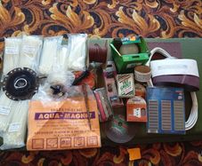 Job Lot DIY Goody box - 8 Packs Cable Ties, Tools, Crate & Accessories