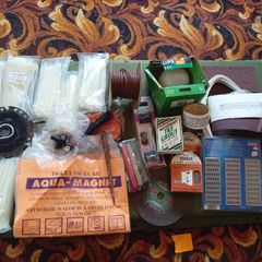 Job Lot DIY Goody box - 8 Packs Cable Ties, Tools, Crate & Accessories