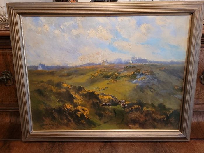 Original Henry William Moss painting - Howth Head 1933