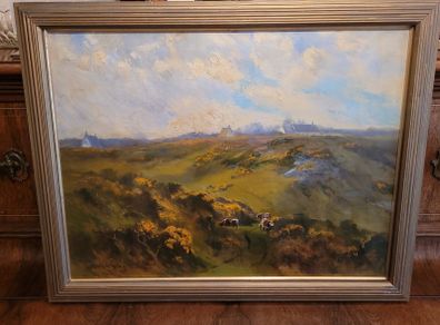 Original Henry William Moss painting - Howth Head 1933