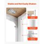 Folding Desk, 80 cm Small Foldable Table for Compact Spaces, Space Saving Computer Table, Sturdy Particleboard with Storage Hooks Image 6