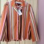 Fab Zara Cotton Vertical Striped Pyjama Style Co Ord Shirt and Trousers  New with Tags RRP 100 Euro Both size XL UK 14 Image 10