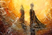Time Machine - Re Love - Abstract Acrylic Figurative Art On Canvas