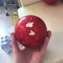 2 red decorative balls Image 2