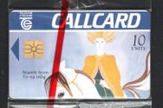 1996 Ireland 10 unit Niamh from Tir na nOg from The Irish Mythology definitive set (Gemplus) Call Card Mint in packaging. Telecom Eireann Card Number 1068