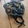 Brenda Sport Adult Cycling Helmet - Black & Gold Graffiti Graphic Image 3