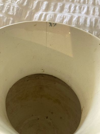 Large old Jug / vase blue white