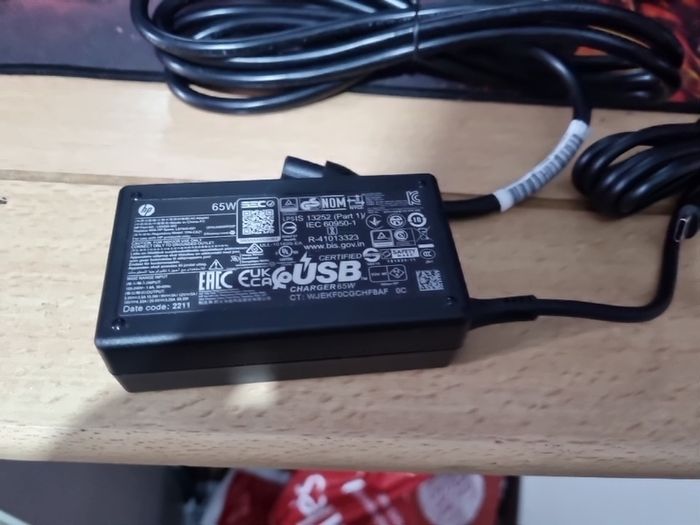 hp laptop charger C tipe brand new 65W 7  Available