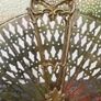 Vintage Art Deco Antique Brass Fan Fireplace Screen H24" x 34" Image 4