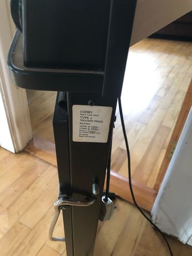 corby type j trouser press