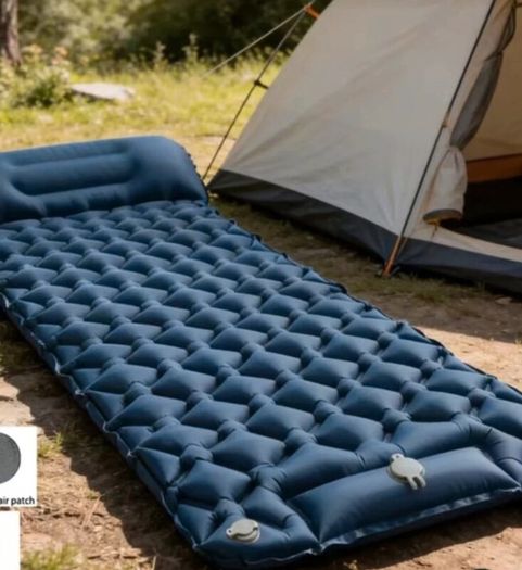2x New Self inflatable camping mats with built in pump and Headrest