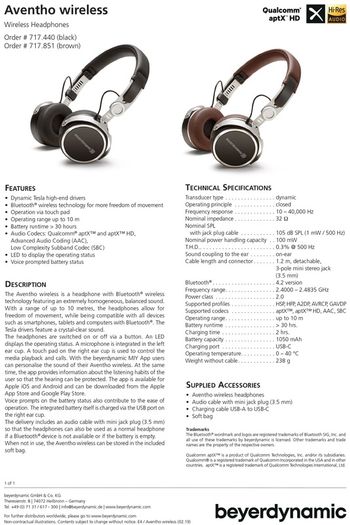 Beyerdynamic )))) Aventho Wireless