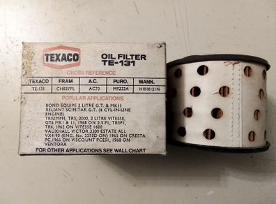 Triumph/Vauxhall Oil Filter.