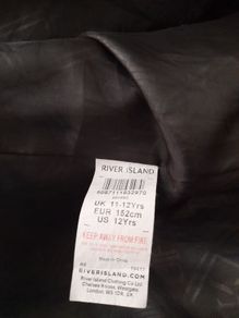 girls river island pink coat
