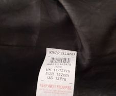 girls river island pink coat