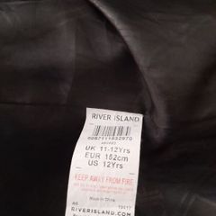 girls river island pink coat