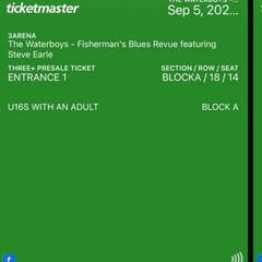Waterboys / Steve Earle Tickets