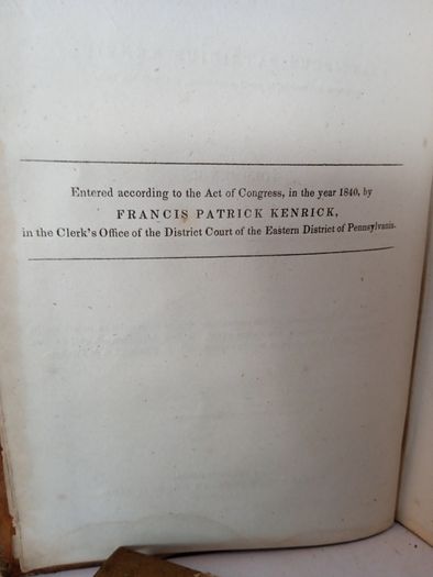 Theologiae Dogmaticae, Vol. 2 by Franciscus Patricius Kenrick (AB516)