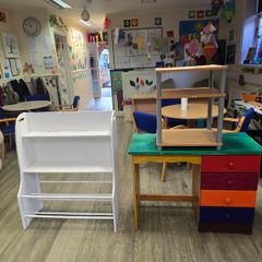 Free Table, Desk & Shelving Unit