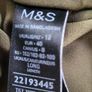 M&S khaki lightweight combat pants with cuffed ankles Sz 12 Image 10