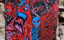 Mad Max is real  original acrylic painting