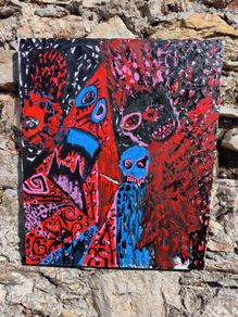 Mad Max is real  original acrylic painting