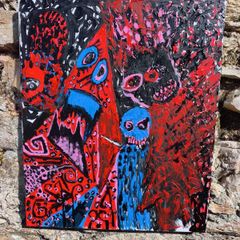 Mad Max is real  original acrylic painting