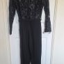 Rant & Rave Black Lace Wide Leg Occasion Jumpsuit Size 12 Elegant Image 4