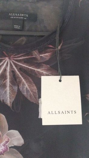 AllSaints Ellie mesh Tee NEW WITH TAGS