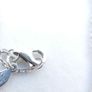 PANDORA Sterling Silver 925 Blue Zircon Stone Love Necklace length 18" - 3,61g Image 7