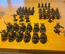 Warhammer 40000 Chaos Army Red Corsairs Commission painted.