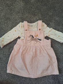 Marks and Spencer baby pink cord dress